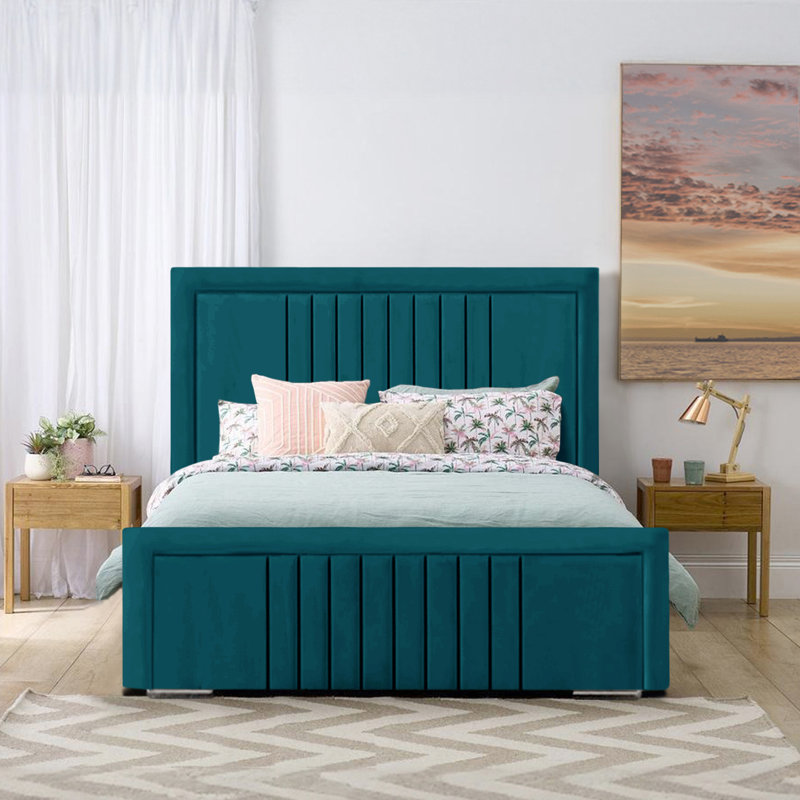 Amandaleigh Upholstered Bed, Double (4'6), Mallard