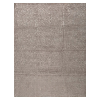 Hand Knotted Area Rug in Grey