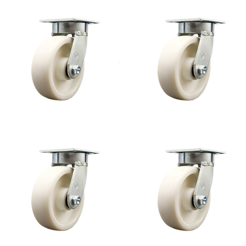 Ensemble de roulettes pivotantes avec verrous pivotants Kingpinle