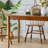 Solid wood oak dining table-108223523