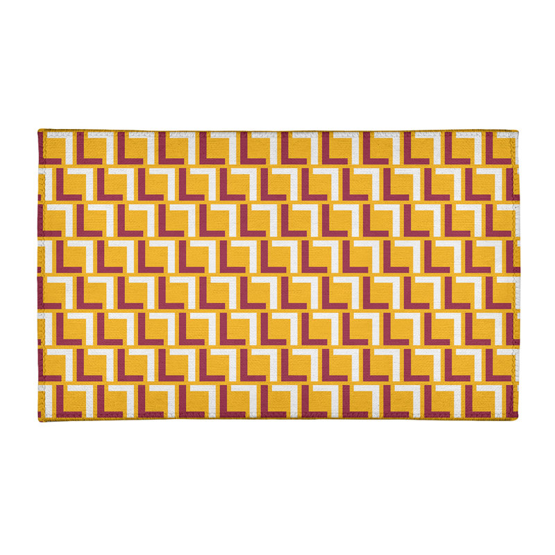 Geometric Indoor Rug, Rectangle 4' x 6'