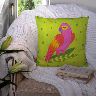 Parrot Indoor Outdoor Throw Pillow