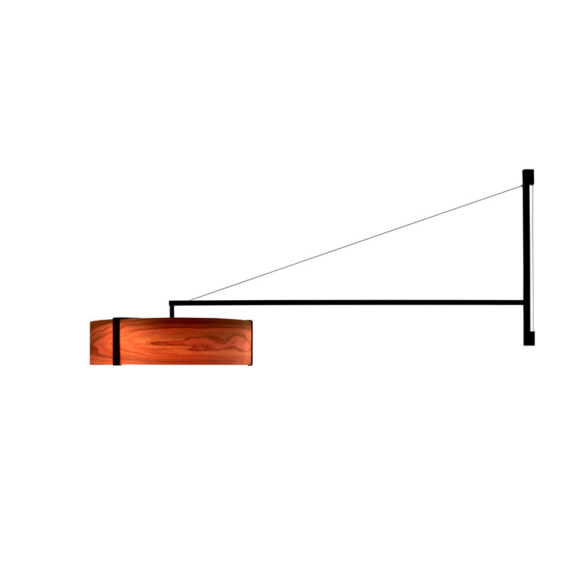 Thesis 1 - Light LED Swing Arm, Matte Black, 3000K, Ivory White