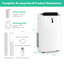 Climatiseur portatif à connexion Wi-Fi Gymax 14 000 BTU pour 700 pieds carrés avec télécommande incluse