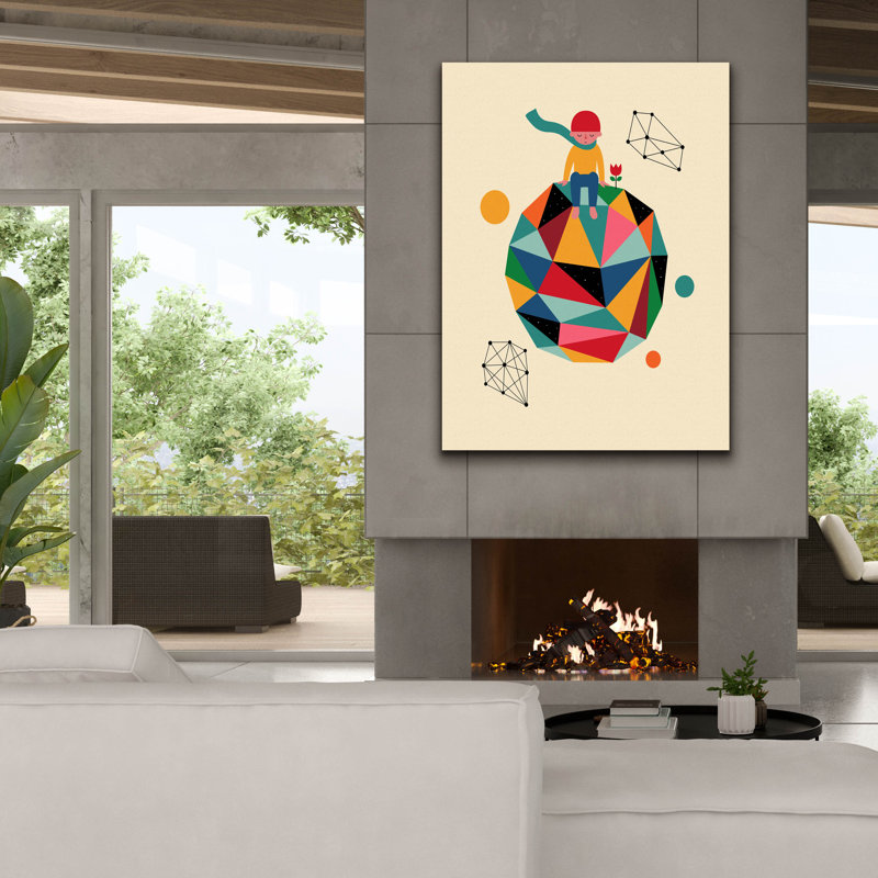 «Lonely Planet» par Andy Westface, art mural sur toile, H 54 po x l 40 po x P 1,5 po
