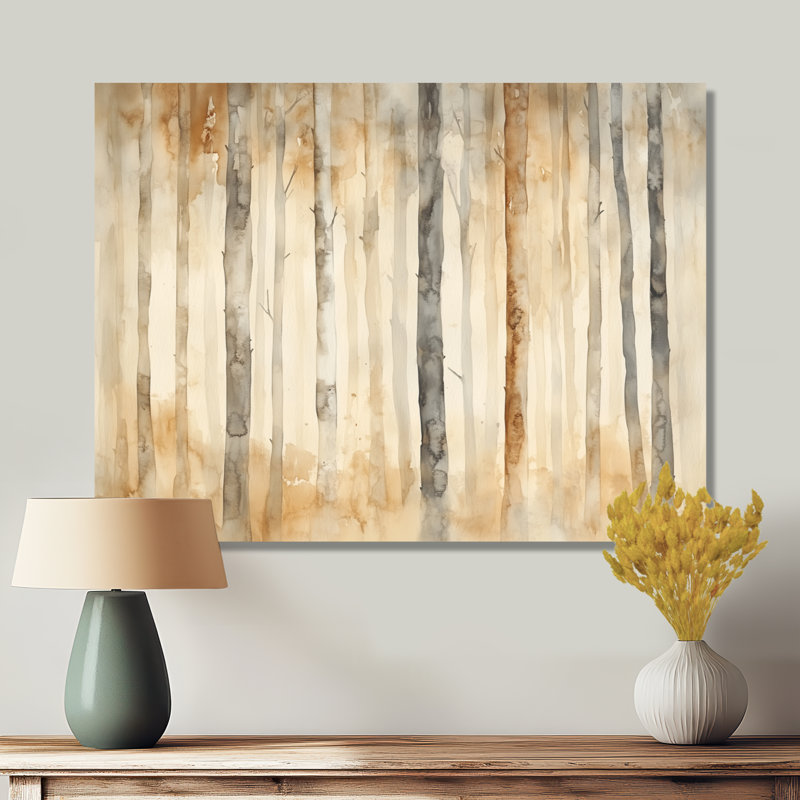 Neutral Forest Canvas, Celsie, Celsie, H 34 po x l 44 po, Toile tendue