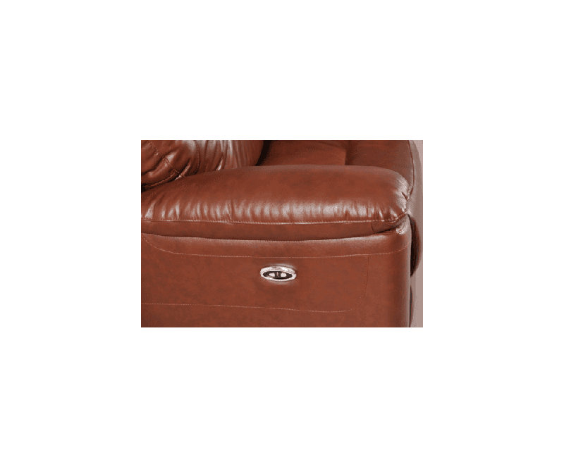Celarian Genuine Leather Electric Power Recliner Armchair, Tan