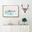 Cloudy Day In Chicago Illinois - Single Picture Frame Painting on MDF-56854178-56854180
