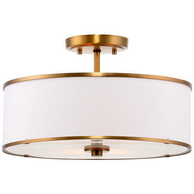 Razik Fabric Semi Flush Mount