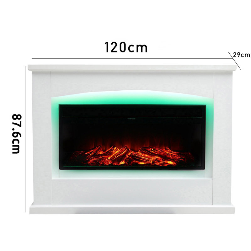 built-in electric fireplace