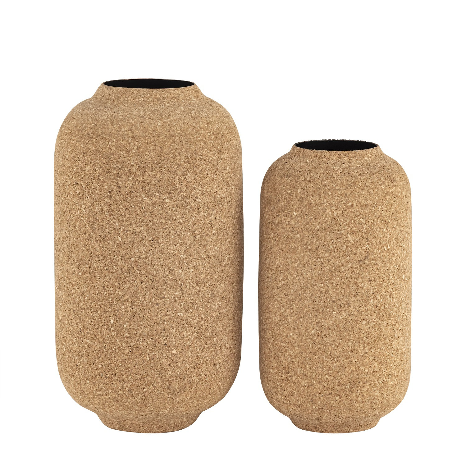 Cork Wrapped Table Vase, 13" H x 7" W x 7" D
