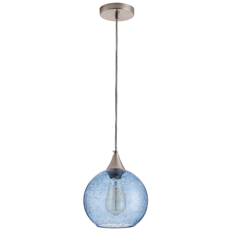 Luminaire suspendu industriel en fer sphérique 1 lumière Eua