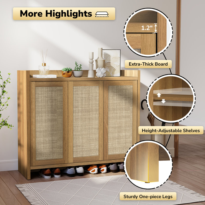 Armoire de rangement pour chaussures Boho