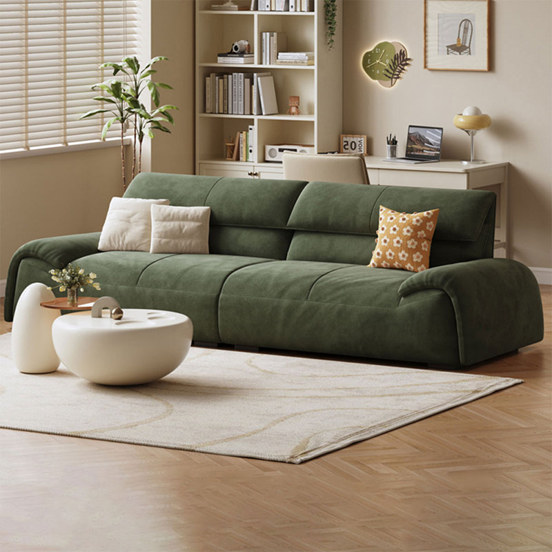 Canapé modulaire en velours, Vert, H 31,5 po x l 97,64 po x P 36,22 po