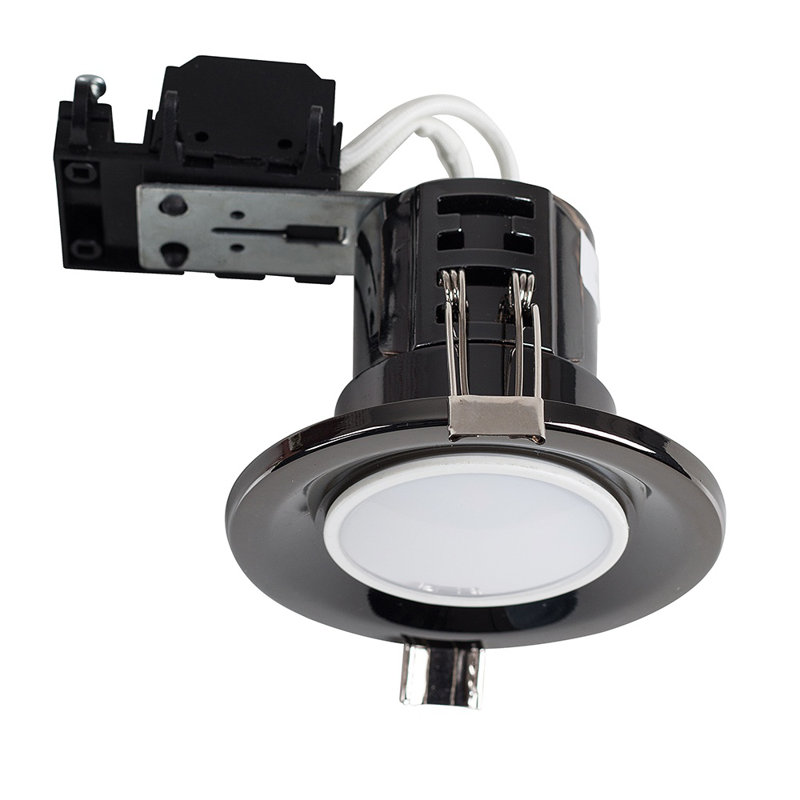 Adler 8cm Retrofit Downlight, Black Chrome, No Bulb