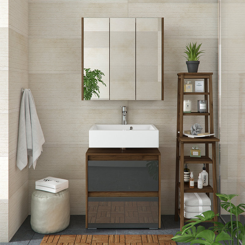Bertolde 2 Pieces Bathroom Furniture Suite