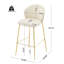 Tabouret de bar d'intérieur rembourré Kira-121091580