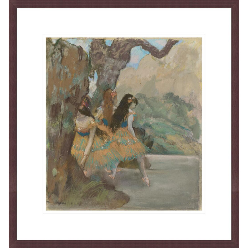 «Ballet Dancers» par Edgar Degas, impression giclée encadrée, H 19,09 po x l 17,75 po