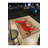 Machine Washable  Brown Themed Red Leopard Patterned Modern Decorative Rug-656752358