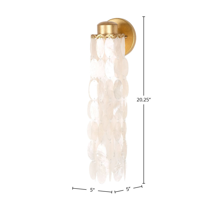 Edgy 1 LT Oxidized Gold Leaf Wall Sconce Kalco
