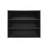 Chinle Wall Cabinet In Melamine With Open Storage, Black-516281476