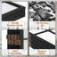 4 Panel Foldable Wooden Screen, 5.8ft Foldable Privacy Screen for Office Bedroom