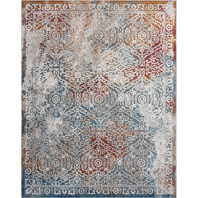 Tapis gris Deundre, Rectangle 8 pi 10 po x 12 pi 2 po
