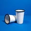 Crow Canyon Enamelware Vintage 14 oz Tumblers, Blue Rim-1360596584-1346418617