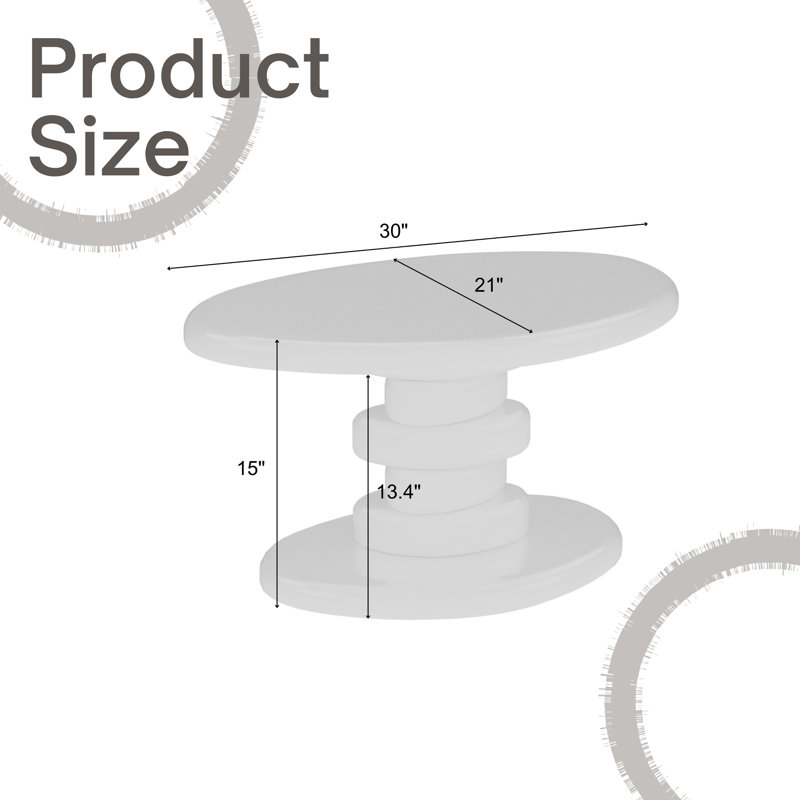 Table de bout 30 po L Modern, Gris