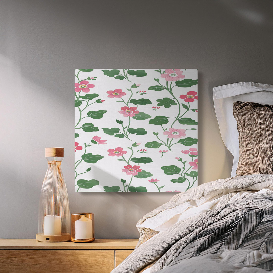 Elegant Floral Botanical Canvas Wall Art