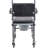Upholstered Drop Arm Wheeled Commode