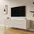 Modern Warm TV Cabinet For 80 Inch TV Stands, For Living Room Bedroom