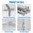 Party Tent Heavy Duty Wedding Tent Outdoor Canopy Event Shelters Galvanized Canopy Commercial Tent with Removable Sidewall Windows for Outdoor Events Wedding Birthday-113196456