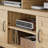 Large Farmhouse Conference Table - Rustic Wood Meeting Desk with Adjustable Storage Shelves and Cabinet Doors - Sturdy Wood Build, Media Console Option - Ideal for Contemporary Offices, Wood Color-1676563632-1676563634