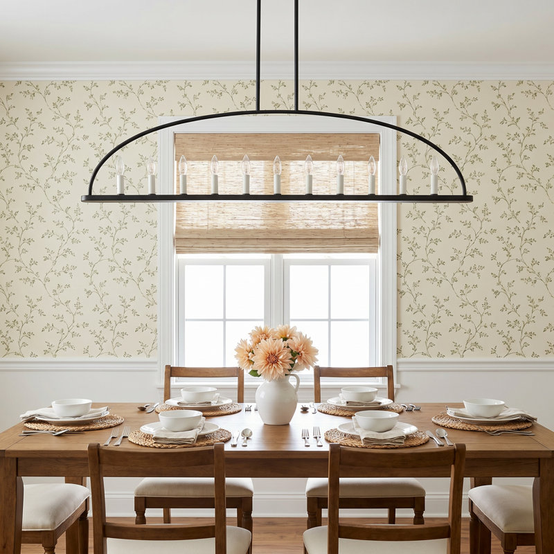 Roumel 11-Light Chandelier, Black