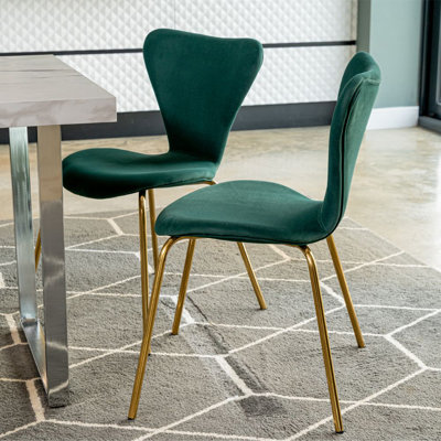 Ashaud 47cm H Polyester Blend Upholstered Metal Upholstered Back Side Chair