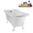 58" Streamlin Clawfoot Tub,Tray,Drain, Clawfeet-101628931-102219863