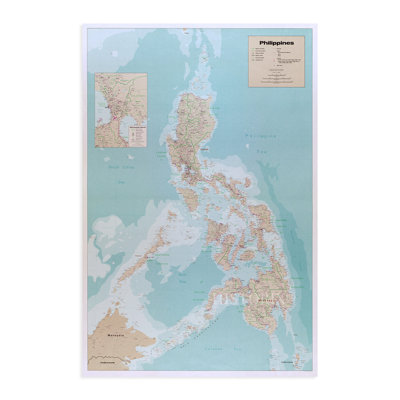 " 1990 Map Of The Philippines "