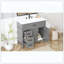 Ensemble de tiroirs de meuble-lavabo gris-121101128