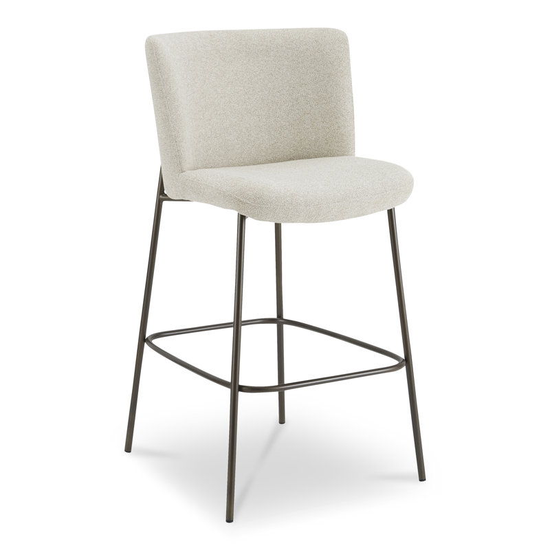 Tabouret Dareau, Tabouret de bar (siège d'une hauteur de 30,3 po), Polyester beige