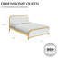 Structure de lit tapissier Lorrell Boucle-101121739
