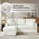 Chifley 85" Slipcovered Down Fill Sofa with Interchangeable Chaise Lounge
