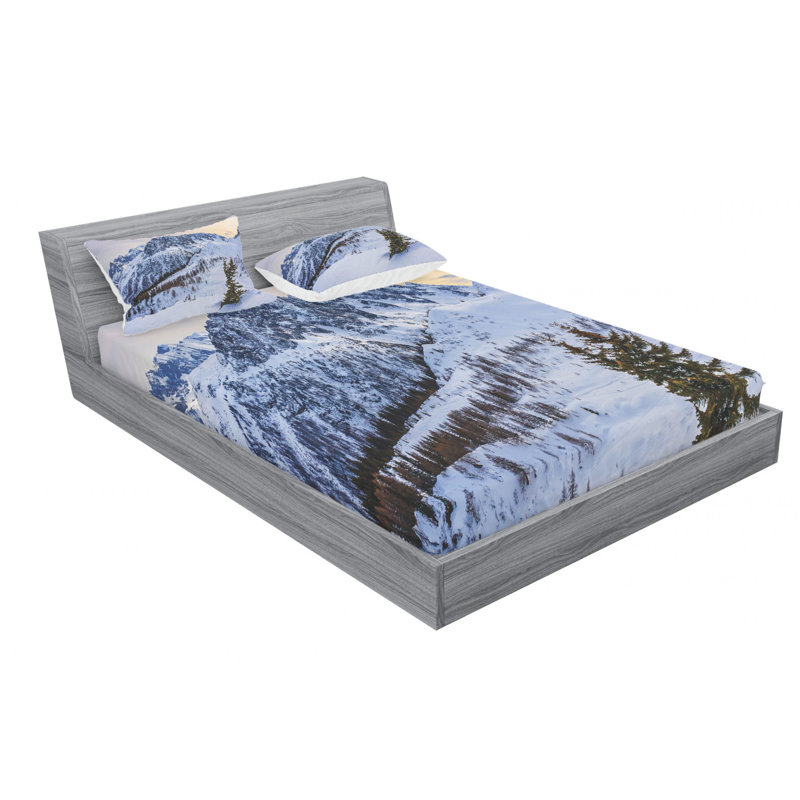 Microfiber Sheet Set, Queen Sheet Set with Fitted Sheet