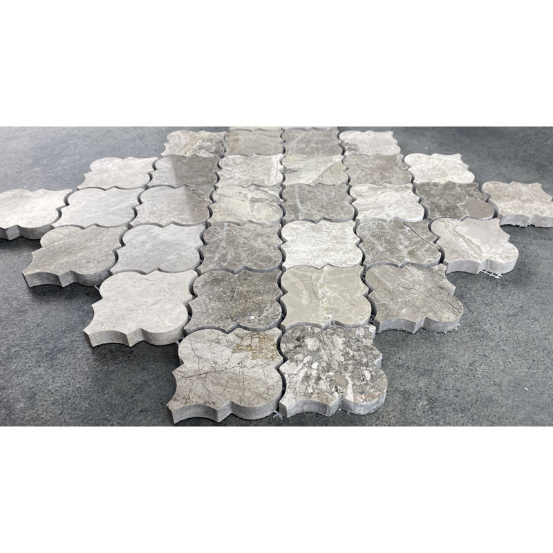 Silver Shadow Casablanca Gray Marble 2" x 2" Marble Mosaic Wall & Floor Tile