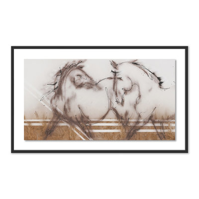 Two Horses Print by Donna Bernstein