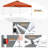 Pop Up Canopies 10 Ft. W x 10 FT. D Metal Party Tent Canopy-98364442