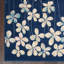 Tapis floral bleu marine / ivoire Zaizi-1439912855