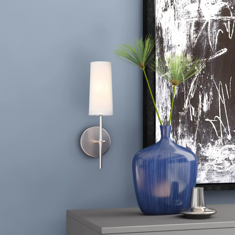 Imogen 15.5'' H 1-Light Iron Wallchiere, Burnished Nickel