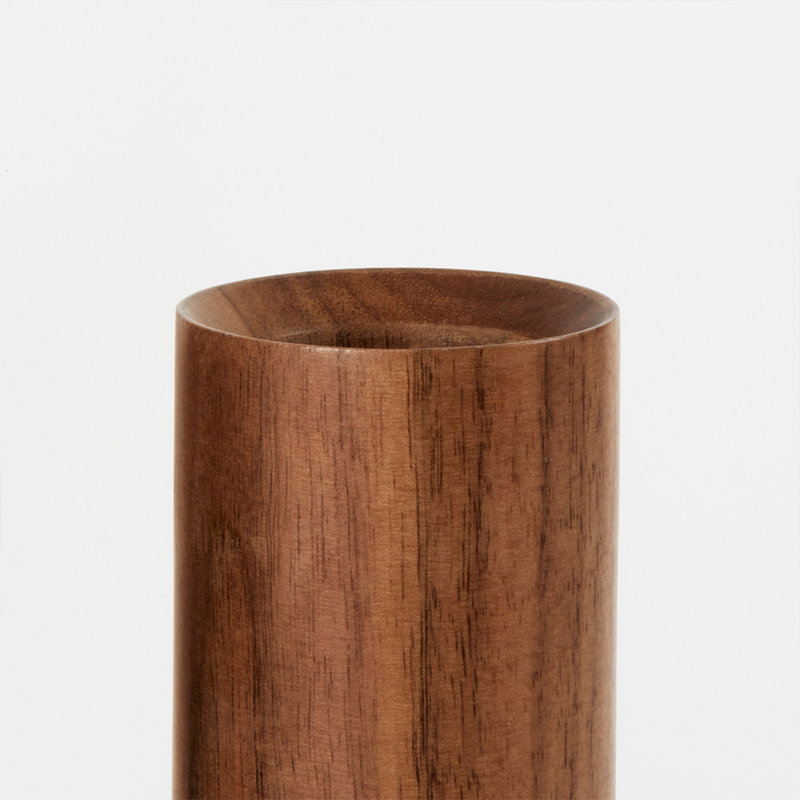 Knuckle Table Lamp In Walnut + Oval, Brown