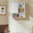 Living Room Wall-Mounted Cabinet with Adjustable Shelf